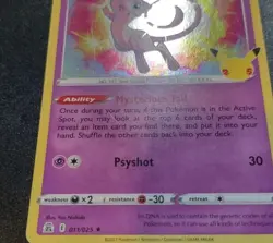Mew 011/025 Celebrations (25th Anniversary) Holo Rare Pokemon Card LP - Image 5