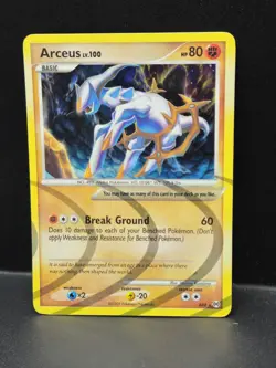 Arceus lv. 100 AR8 - Platinum Arceus Holo Rare - Pokemon Card TCG - LP (3) - Image 2