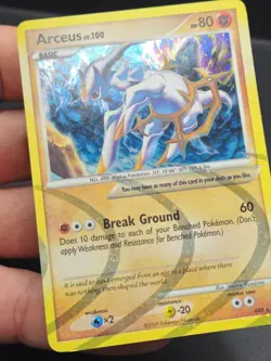 Arceus lv. 100 AR8 - Platinum Arceus Holo Rare - Pokemon Card TCG - LP (3) - Image 3
