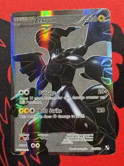 Pokemon TCG Zekrom full art Holo Ultra Rare Card 114/114 Black & White preowned - Image 1
