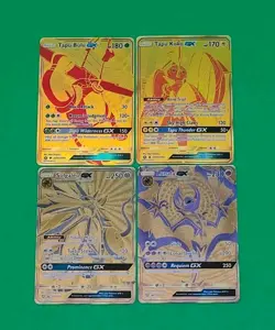 MINT Alternate Full Art Pokemon Hyper Rare Gold Cards Lot 4 GX'S Authentic - Image 2