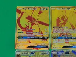 MINT Alternate Full Art Pokemon Hyper Rare Gold Cards Lot 4 GX'S Authentic - Image 4