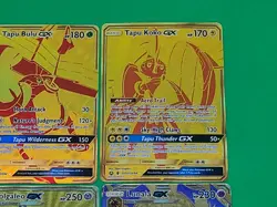 MINT Alternate Full Art Pokemon Hyper Rare Gold Cards Lot 4 GX'S Authentic - Image 5
