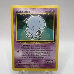 Wobbuffet 35/75 Neo Discovery Unlimited Pokemon Card Rare Lightly Played LP + - Image 1