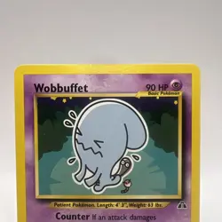 Wobbuffet 35/75 Neo Discovery Unlimited Pokemon Card Rare Lightly Played LP + - Image 2