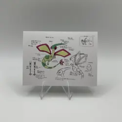 Pokemon Polaroid Flygon Sketch Art Card ZA STUDIO - Image 1