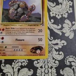 Brock's Golem 020/132 Gym Heroes Rare WOTC Pokemon Card NM Vintage - Image 4