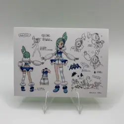 Pokemon Polaroid Trainer Lisia Sketch Art Card ZA STUDIO - Image 1