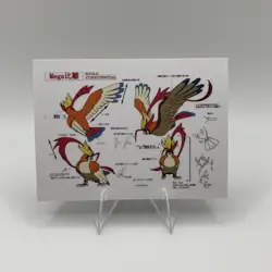Pokemon Polaroid Mega Pidgeot Sketch Art Card ZA STUDIO - Image 1