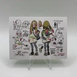 Pokemon Polaroid Trainer Mina Sketch Art Card ZA STUDIO - Image 1