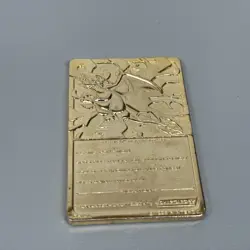 23K Gold Plated Charizard Pokemon TCG Vintage 1999 BK Burger King LP Metal Card - Image 3