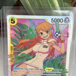 Nami One Piece P08-106 SR English Trading Card - Image 2