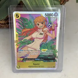 Nami One Piece P08-106 SR English Trading Card - Image 4