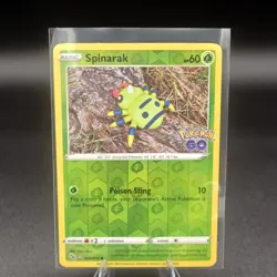 Pokemon Go Spinarak Peelable Ditto Card 006/078 Common Reverse Holo NM/LP - Image 1