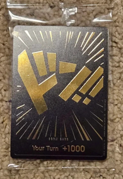 DON!! Card (Black and Gold) One Piece Promo Card Regional/Treasure Cup Prizing - Image 1