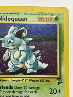 Nidoqueen 12/130 Holo Rare Base Set 2 Pokemon Card MP - Image 4