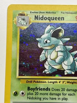 Nidoqueen 12/130 Holo Rare Base Set 2 Pokemon Card MP - Image 5