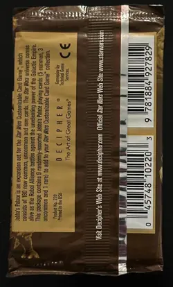 Star Wars Decipher Customizable Card Game CCG JABBA'S PALACE Booster Pack Sealed - Image 2