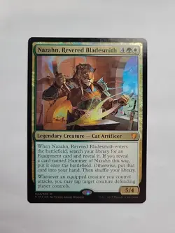 MTG - Nazahn, Revered Bladesmith Commander 2017 Foil Mythic #044 - Image 1