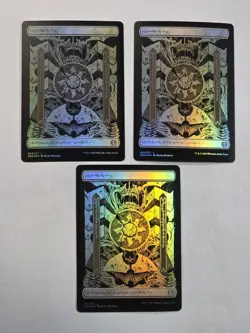 3x Plains - Foil - Phyrexian Text - Full Art Basic Land- Near Mint - MTG - Image 1