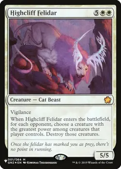 1 x Highcliff Felidar - Mystery Booster / The List - NM-Mint - MTG - Image 1