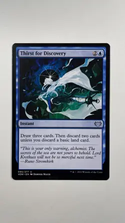 MTG Innistrad Crimson Vow Thirst for Discovery 085/277 Magic the Gathering - Image 1