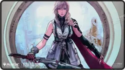 Ultra Pro Black Stitched Playmat MTG x Final Fantasy - Lightning Army of One NEW - Image 1
