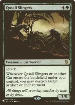 MTG Qasali Slingers Normal NM The List Reprints Magic 033/309 - Image 1