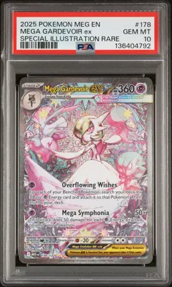 2025 POKEMON MEG EN-MEGA EVOLUTION #178 MEGA GARDEVOIR EX PSA 10 - Image 1
