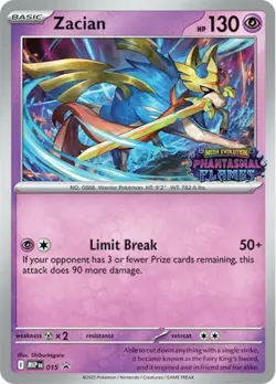 Zacian (Prerelease) - MEP015 - MEP Black Star Promos PL/MP, English Pokemon Mega - Image 1