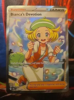 Bianca's Devotion 197/162 Temporal Forces Holo Full Art Trainer Pokemon TCG ?? - Image 1