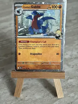 Pokemon TCG *2.5 SWIRL* Cynthia's Gabite 103/182 Destined Rivals Cosmos Holo- NM - Image 1