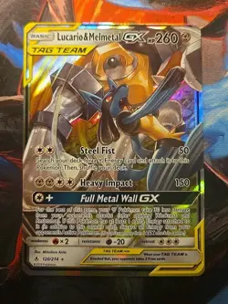 Lucario & Melmetal GX 120/214 Sun & Moon Unbroken Bonds Pokemon TCG NM-/LP+ ?? - Image 1