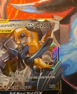Lucario & Melmetal GX 120/214 Sun & Moon Unbroken Bonds Pokemon TCG NM-/LP+ ?? - Image 3