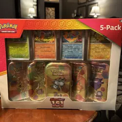 Pokemon Scarlet & Violet 151 5-pack Mini Tins 4 Promos Costco Exclusive Sealed - Image 2