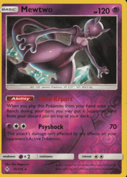 Pokemon - Mewtwo #75/214 - SM - Unbroken Bonds Reverse Holo - Image 1