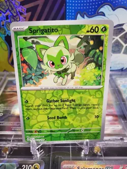 Sprigatito 012/193 Reverse Holo Common Pokemon TCG S&V Paldea Evolved - Image 1