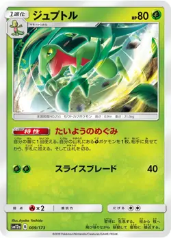 Pokemon TCG Grovyle SM12a Tag All Stars 055/173 REVERSE HOLO Japanese NM - Image 1