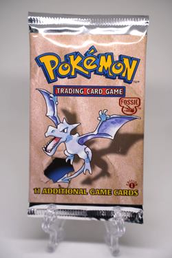 21.03g Pokemon 1st Edition Fossil Booster Pack Factory Sealed Aerodactyl WOTC - Image 2