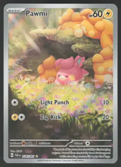 Pawmi 226/091 Illustration Rare Pokemon TCG SV: Paldean Fates NM - Image 1