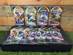 Pokemon Sword and Shield Sleeved Booster Pack Lot of 12 Includes 1 Full Art Set - Image 1