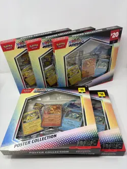 Lot of 5 Pokemon TCG Prismatic Evolutions Poster Collection Box Factory Sealed - Image 1