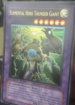 Yugioh: Elemental Hero Thunder Giant - TLM-EN036 - Ultimate Rare 1st Edition NM - Image 5
