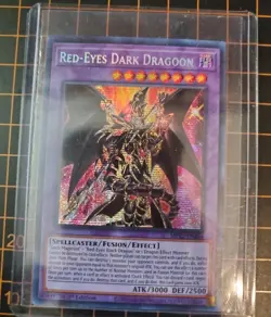 RED-EYES DARK DRAGOON MP22-EN264 Prismatic Secret Rare YuGiOh NM With Top Loader - Image 2