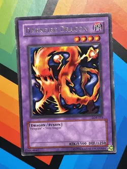 Yugioh! Darkfire Dragon LOB-019 Rare Unlimited MP - Image 1