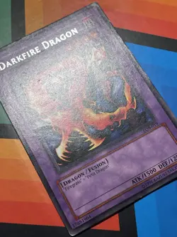 Yugioh! Darkfire Dragon LOB-019 Rare Unlimited MP - Image 2
