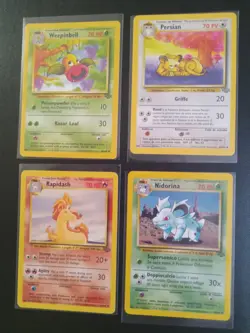 lot vtg Pokemon Jungle x 32 different cards common uncommon mint/NM - Image 2