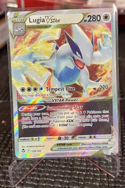 Lugia VSTAR 139/195 - SWSH: Silver Tempest Ultra Rare - Pokemon TCG Card - NM - Image 2