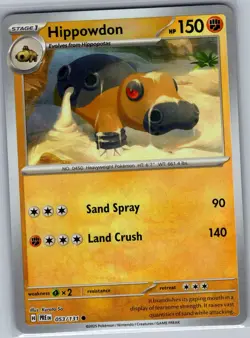 Hippowdon (Master Ball) 053/131 SV: Prismatic Evolutions - Pokemon Card - NM - Image 1