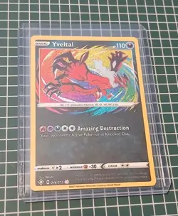 Yveltal 046/072 - Shining Fates - Amazing Rare Holo Pokemon Card Near Mint - Image 1